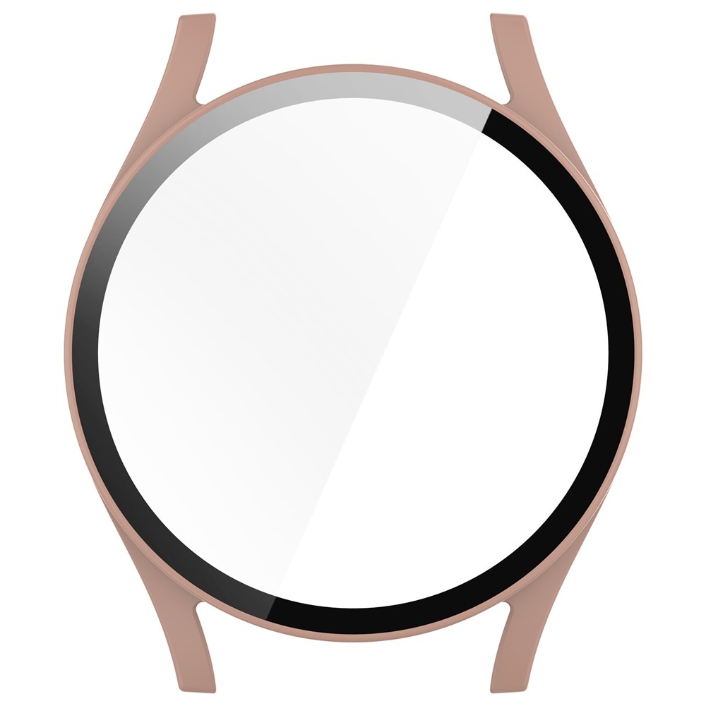 Overall plastové nasadzovacie puzdro s ochranným sklom na Samsung Galaxy Watch7 40mm - ružové