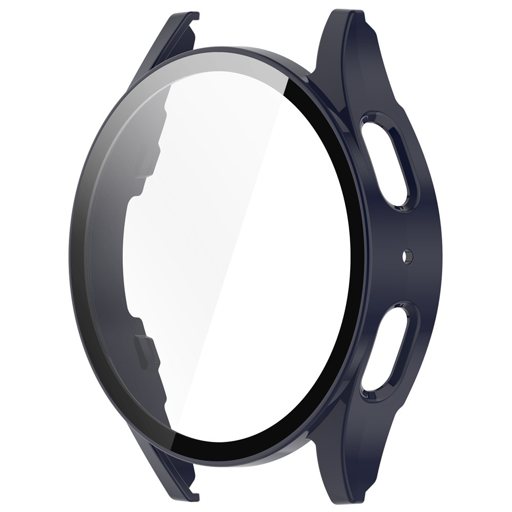 Overall plastové nasadzovacie puzdro s ochranným sklom na Samsung Galaxy Watch7 40mm - tmavomodré