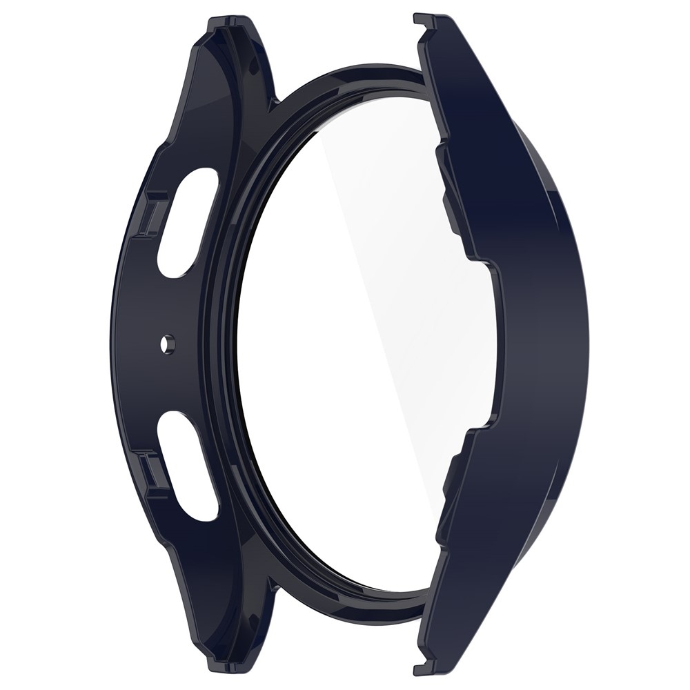 Overall plastové nasadzovacie puzdro s ochranným sklom na Samsung Galaxy Watch7 40mm - tmavomodré
