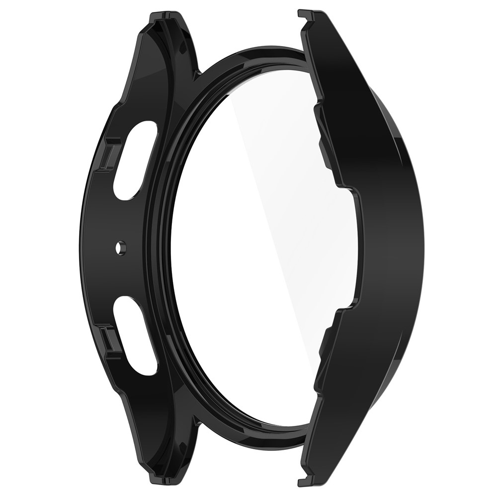 Overall plastové nasadzovacie puzdro s ochranným sklom na Samsung Galaxy Watch7 44mm - čierne