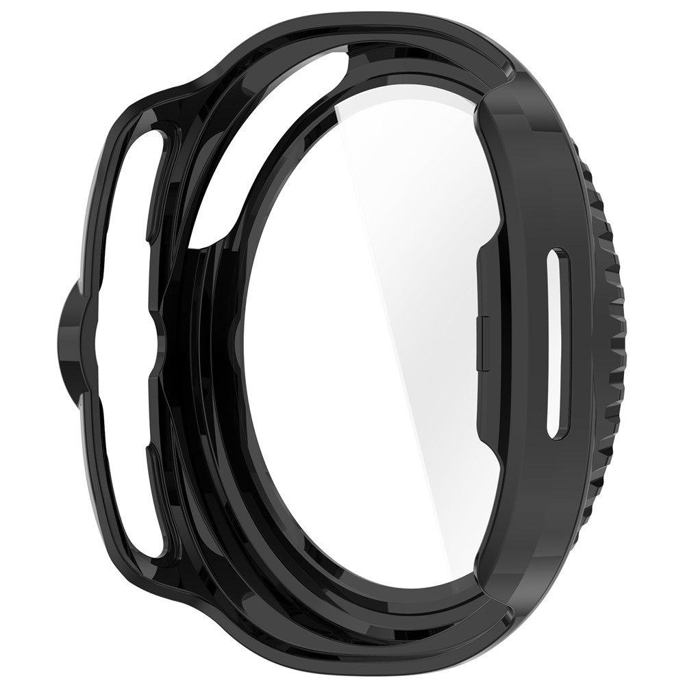 Overall plastové nasadzovacie puzdro s ochranným sklom na Samsung Galaxy Watch8 Classic 46mm - čierne