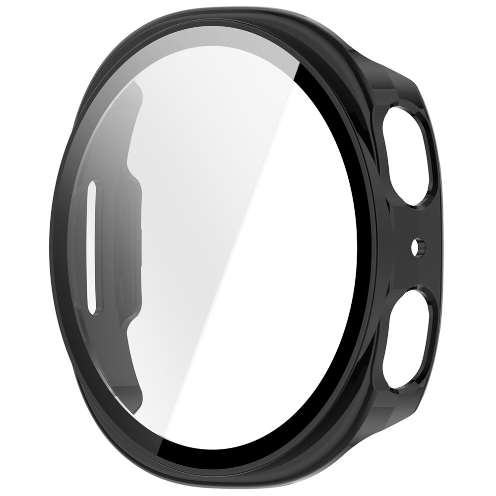 Overall plastové nasadzovacie puzdro s ochranným sklom na Samsung Galaxy Watch9 44mm - čierne