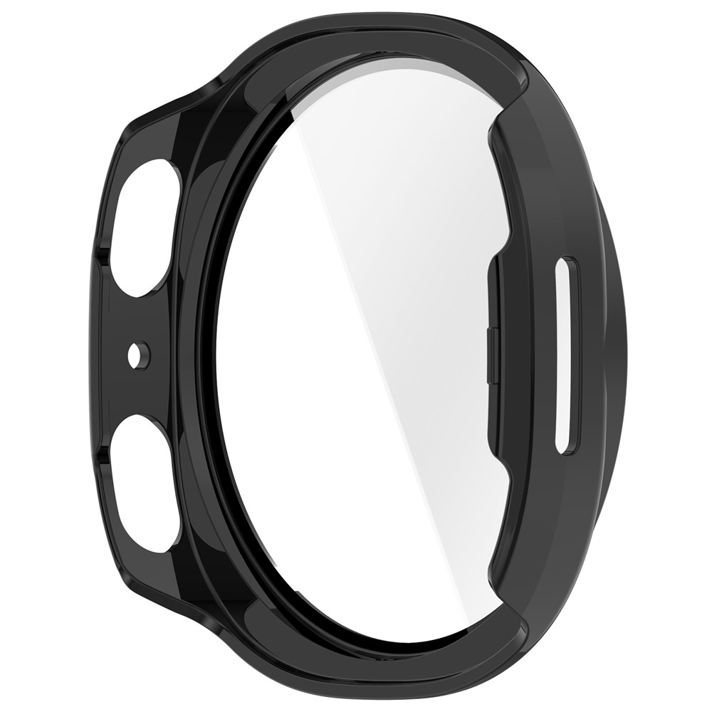 Overall plastové nasadzovacie puzdro s ochranným sklom na Samsung Galaxy Watch9 44mm - čierne