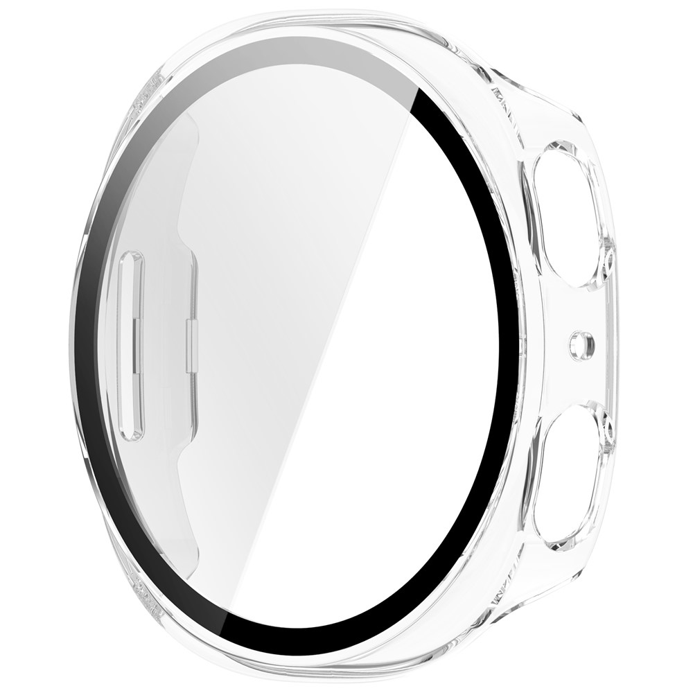 Overall plastové nasadzovacie puzdro s ochranným sklom na Samsung Galaxy Watch9 44mm - priehľadné