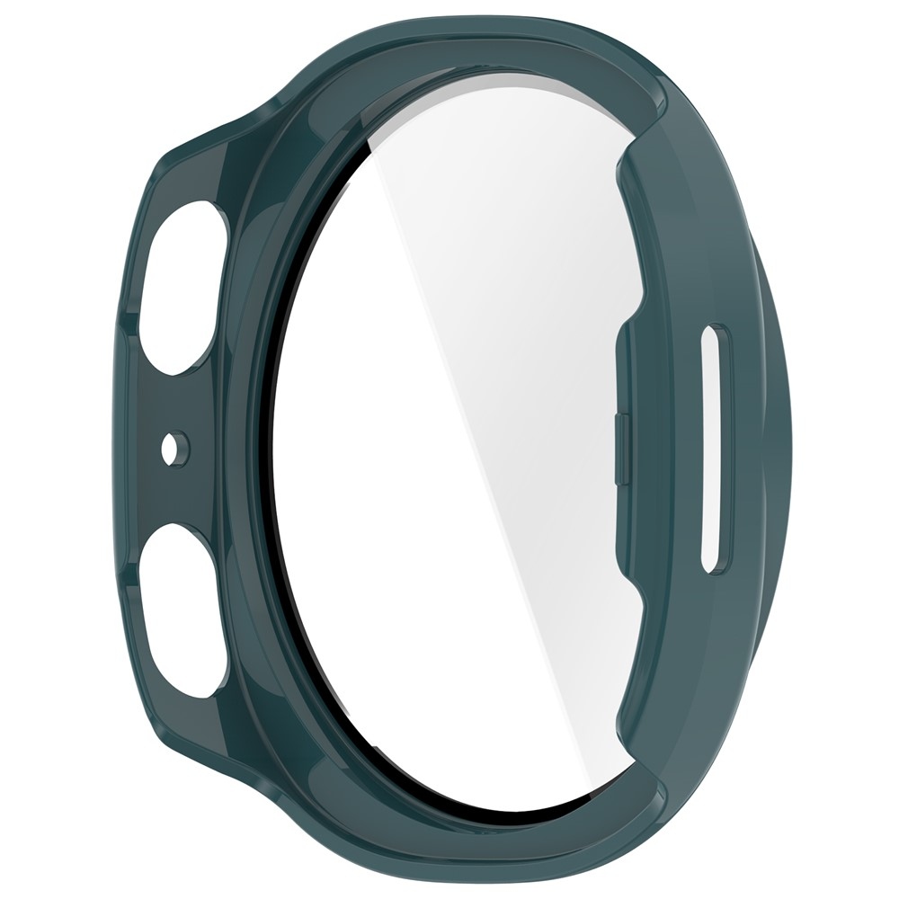 Overall plastové nasadzovacie puzdro s ochranným sklom na Samsung Galaxy Watch9 44mm - zelené