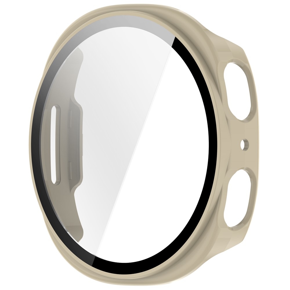 Overall plastové nasadzovacie puzdro s ochranným sklom na Samsung Galaxy Watch9 44mm - zlaté
