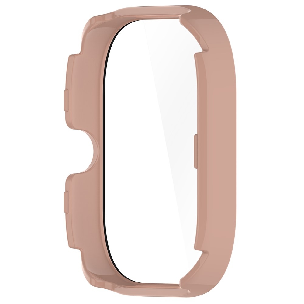 Overall plastové nasadzovacie puzdro s ochranným sklom na Xiaomi Redmi Watch 4 - ružové
