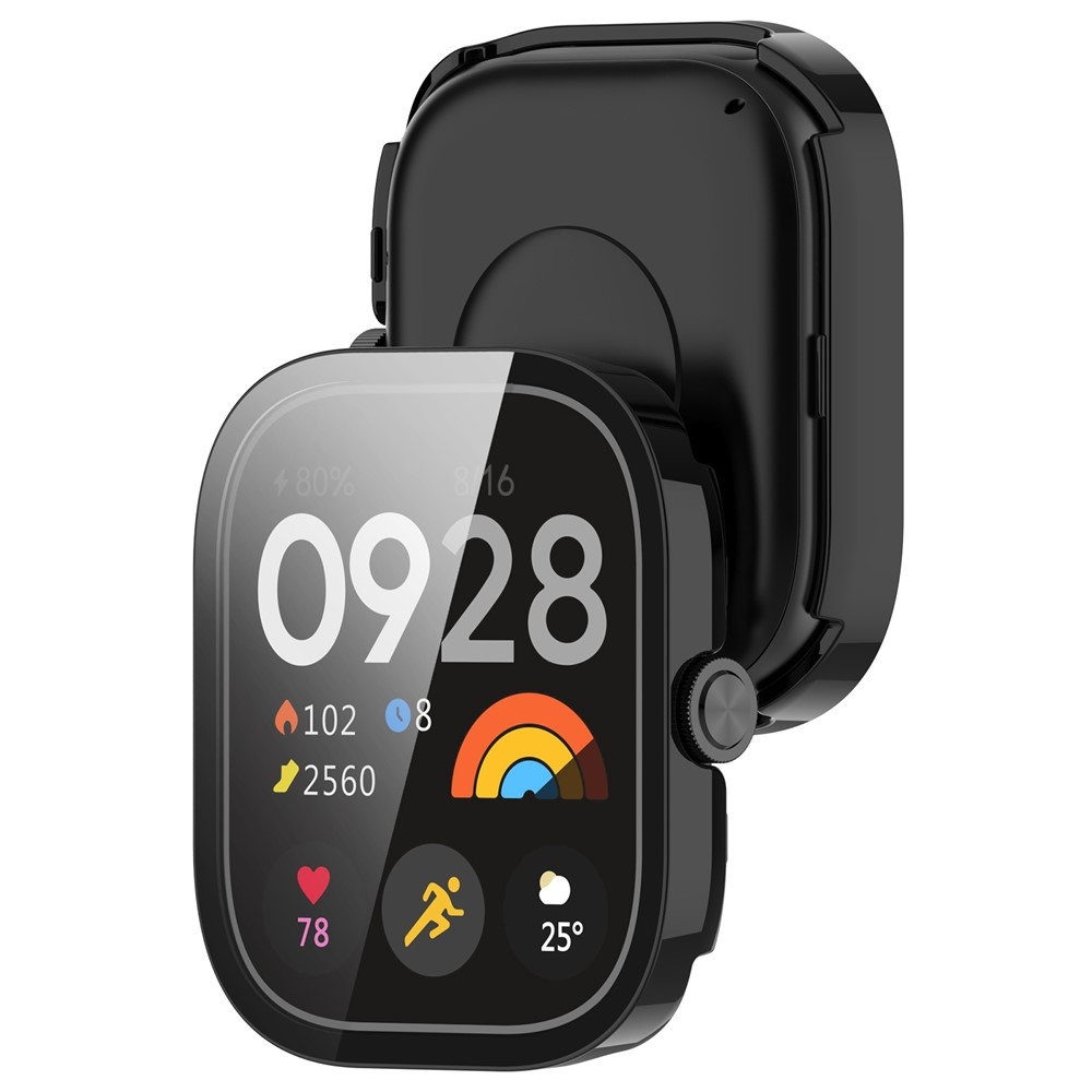 Overall plastové nasadzovacie puzdro s ochranným sklom na Xiaomi Redmi Watch 5 - čierne