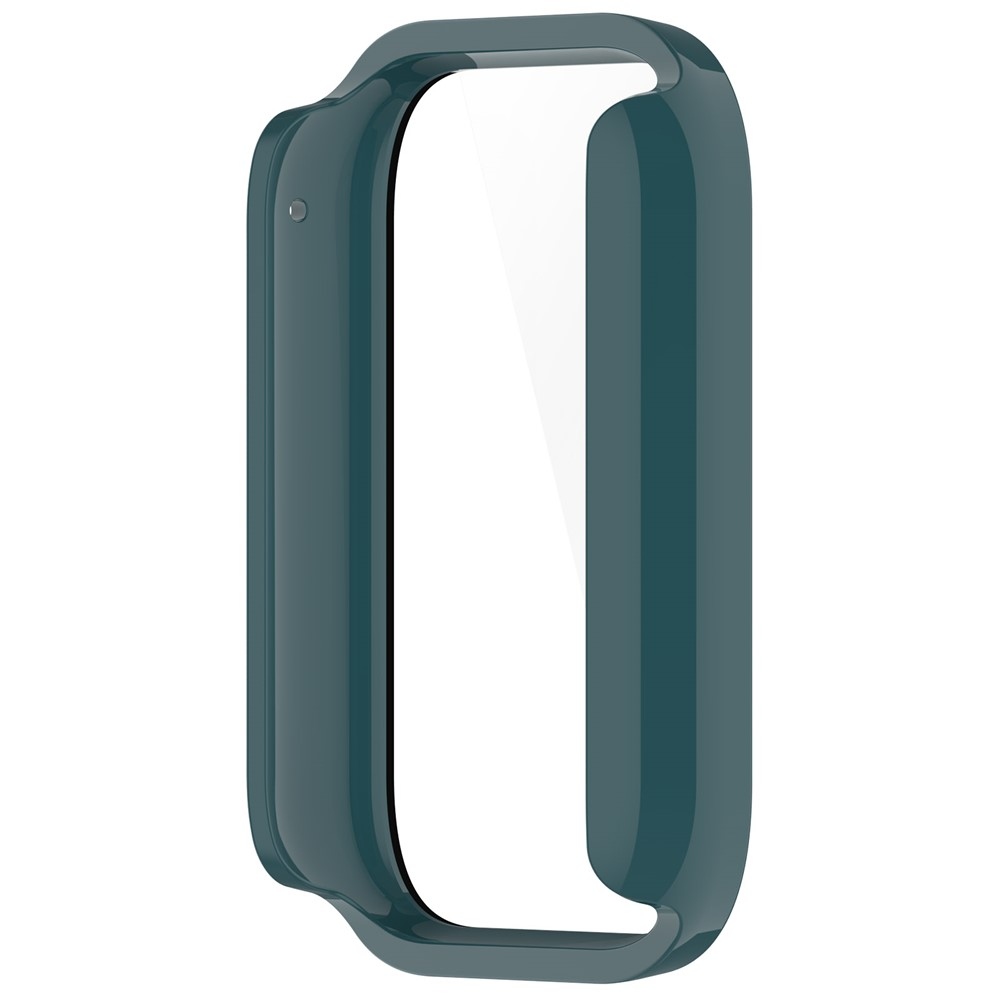 Overall plastové nasadzovacie puzdro s ochranným sklom na Xiaomi Smart Band 8 Pro - zelené