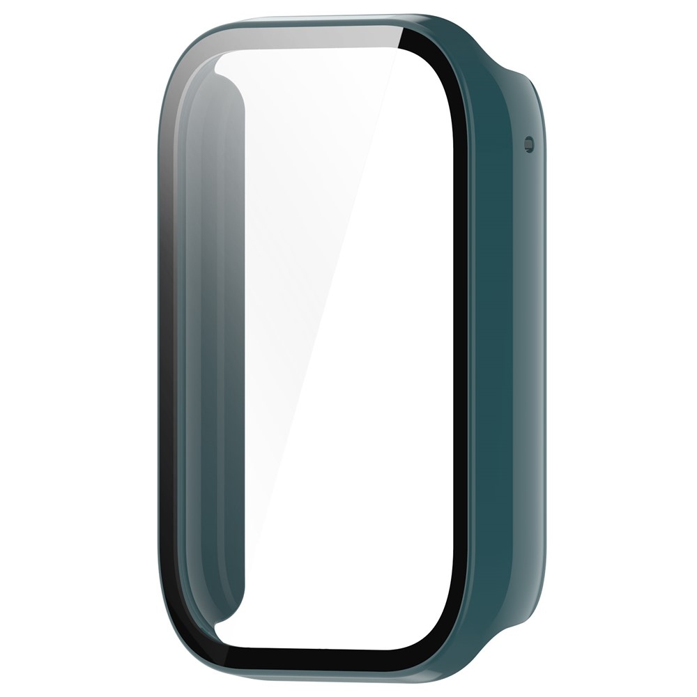 Overall plastové nasadzovacie puzdro s ochranným sklom na Xiaomi Smart Band 8 Pro - zelené