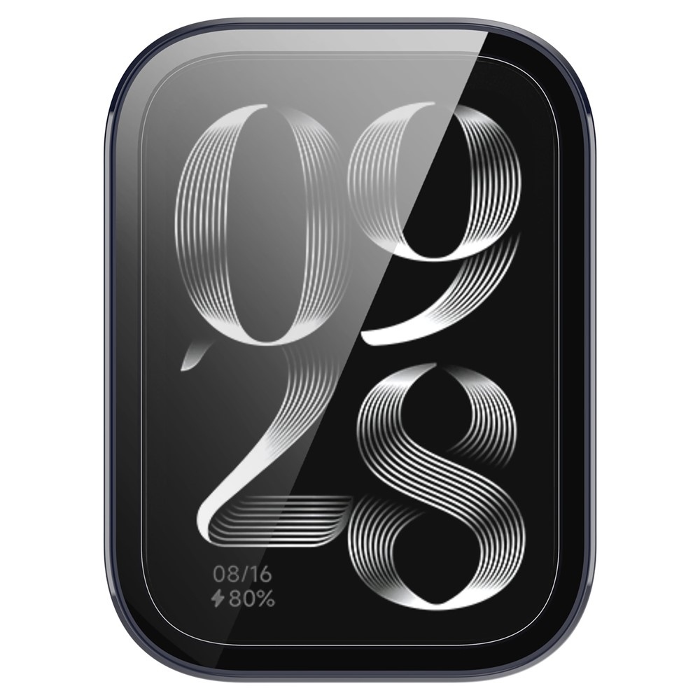 Overall plastové nasadzovacie puzdro s ochranným sklom na Xiaomi Smart Band 9 Pro - modré