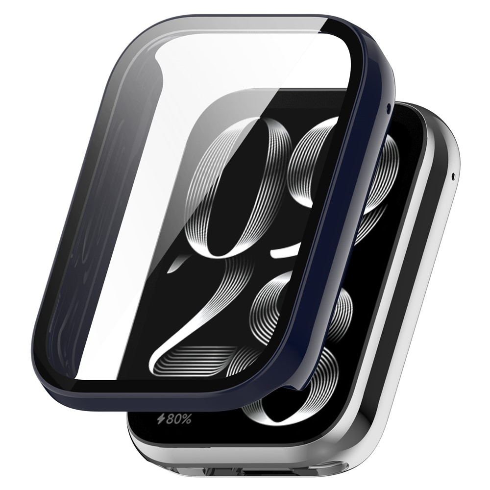 Overall plastové nasadzovacie puzdro s ochranným sklom na Xiaomi Smart Band 9 Pro - modré