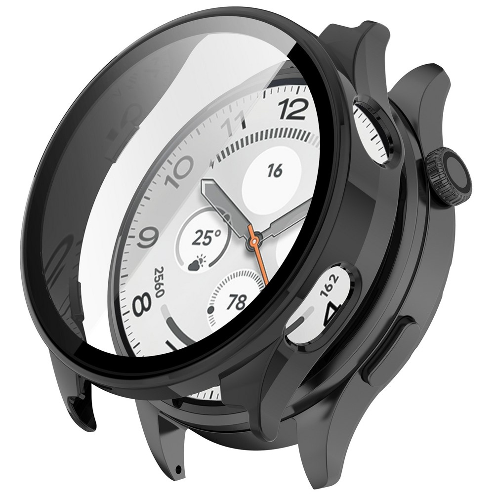 Overall plastové nasadzovacie puzdro s ochranným sklom na Xiaomi Watch 5 - čierne