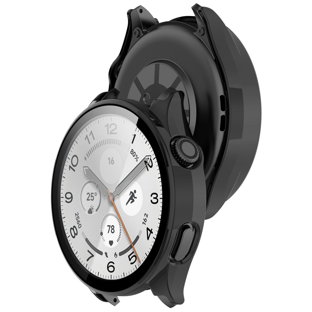 Overall plastové nasadzovacie puzdro s ochranným sklom na Xiaomi Watch 5 - čierne