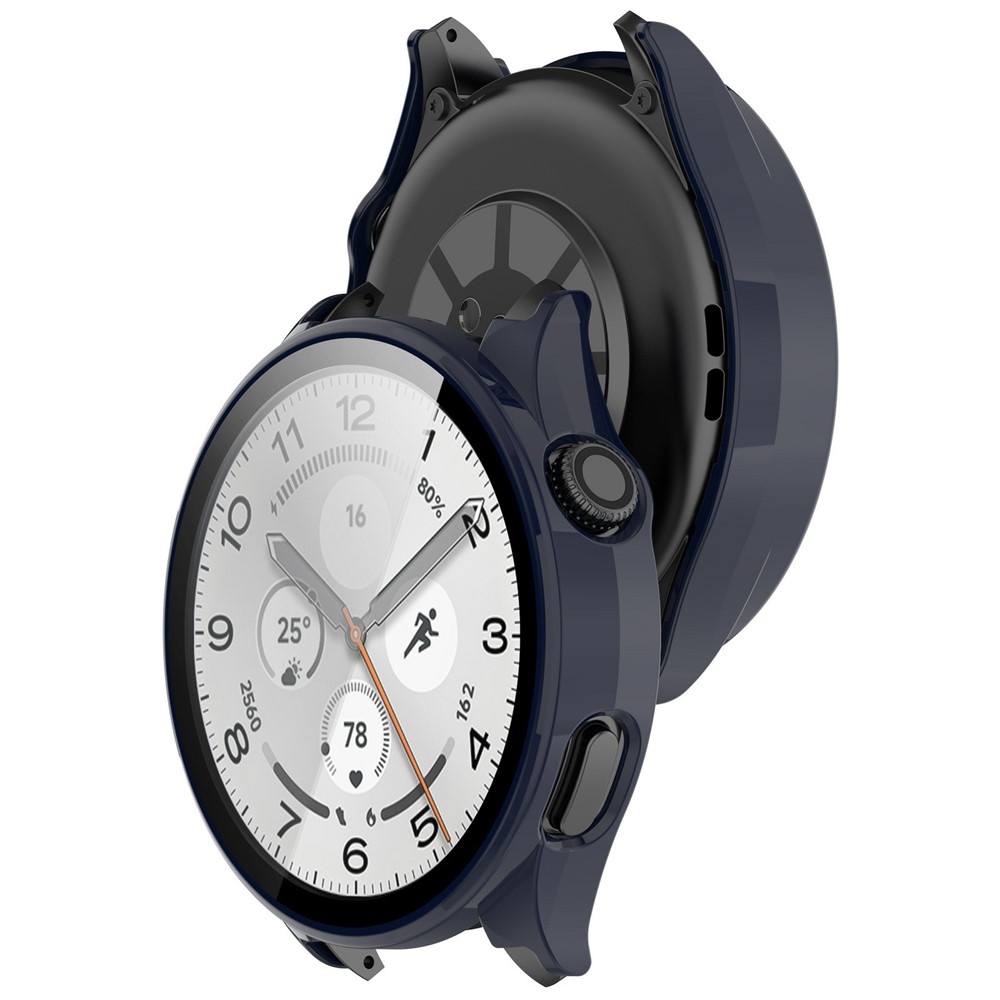 Overall plastové nasadzovacie puzdro s ochranným sklom na Xiaomi Watch 5 - modré