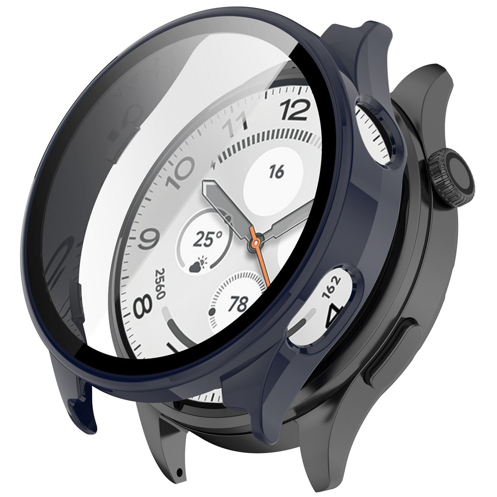 Overall plastové nasadzovacie puzdro s ochranným sklom na Xiaomi Watch 5 - modré