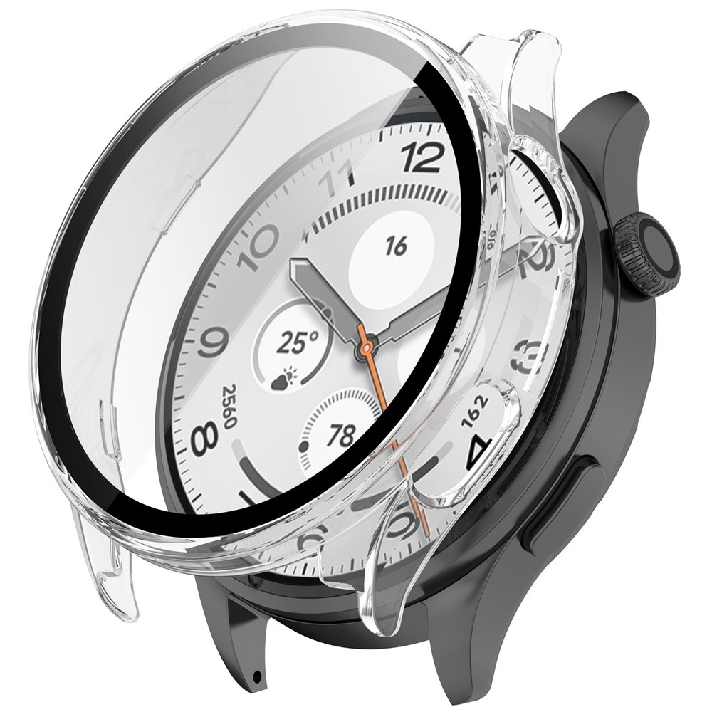 Overall plastové nasadzovacie puzdro s ochranným sklom na Xiaomi Watch 5 - priehľadné