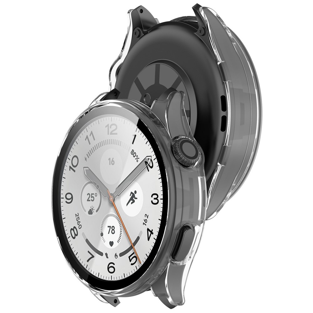 Overall plastové nasadzovacie puzdro s ochranným sklom na Xiaomi Watch 5 - priehľadné