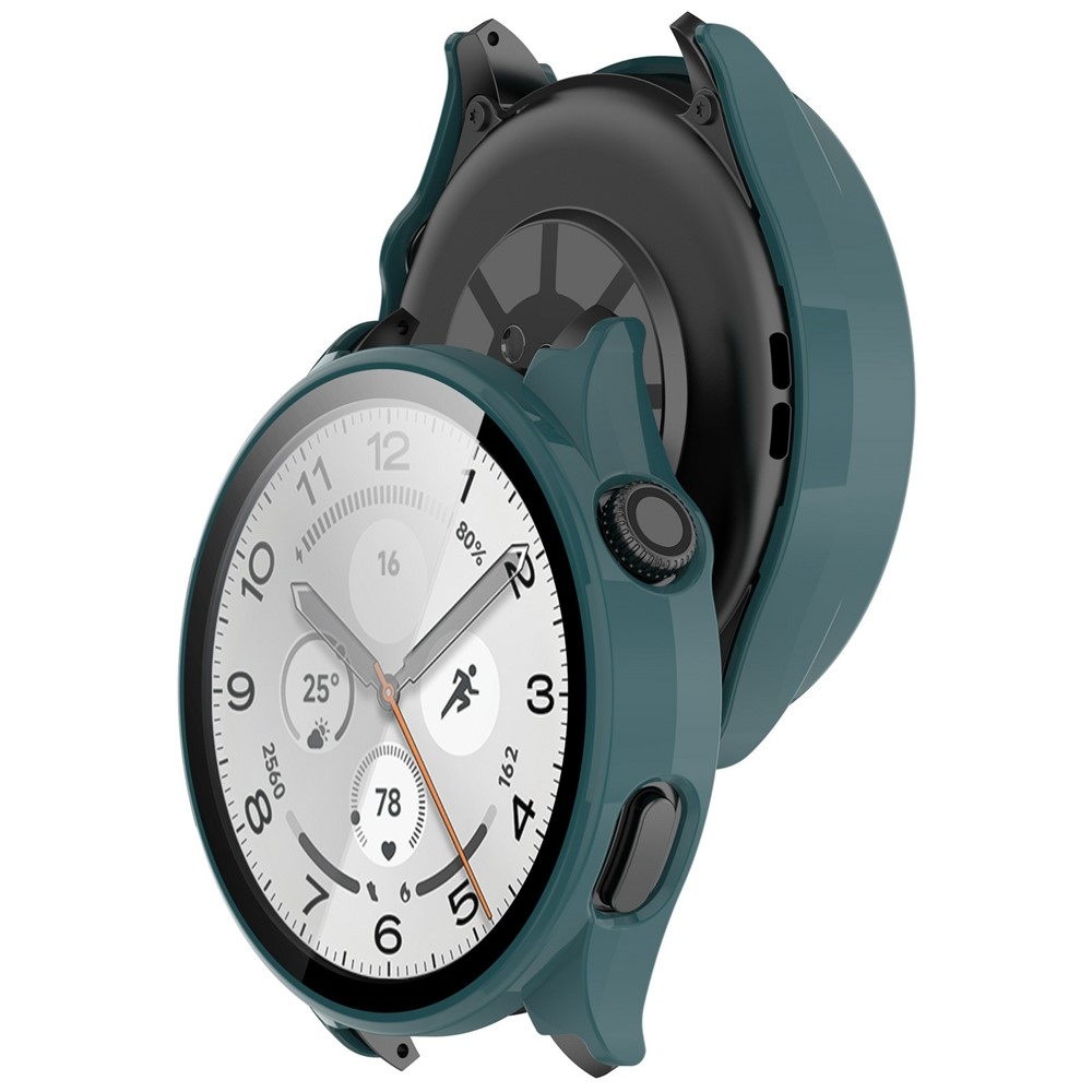 Overall plastové nasadzovacie puzdro s ochranným sklom na Xiaomi Watch 5 - zelené