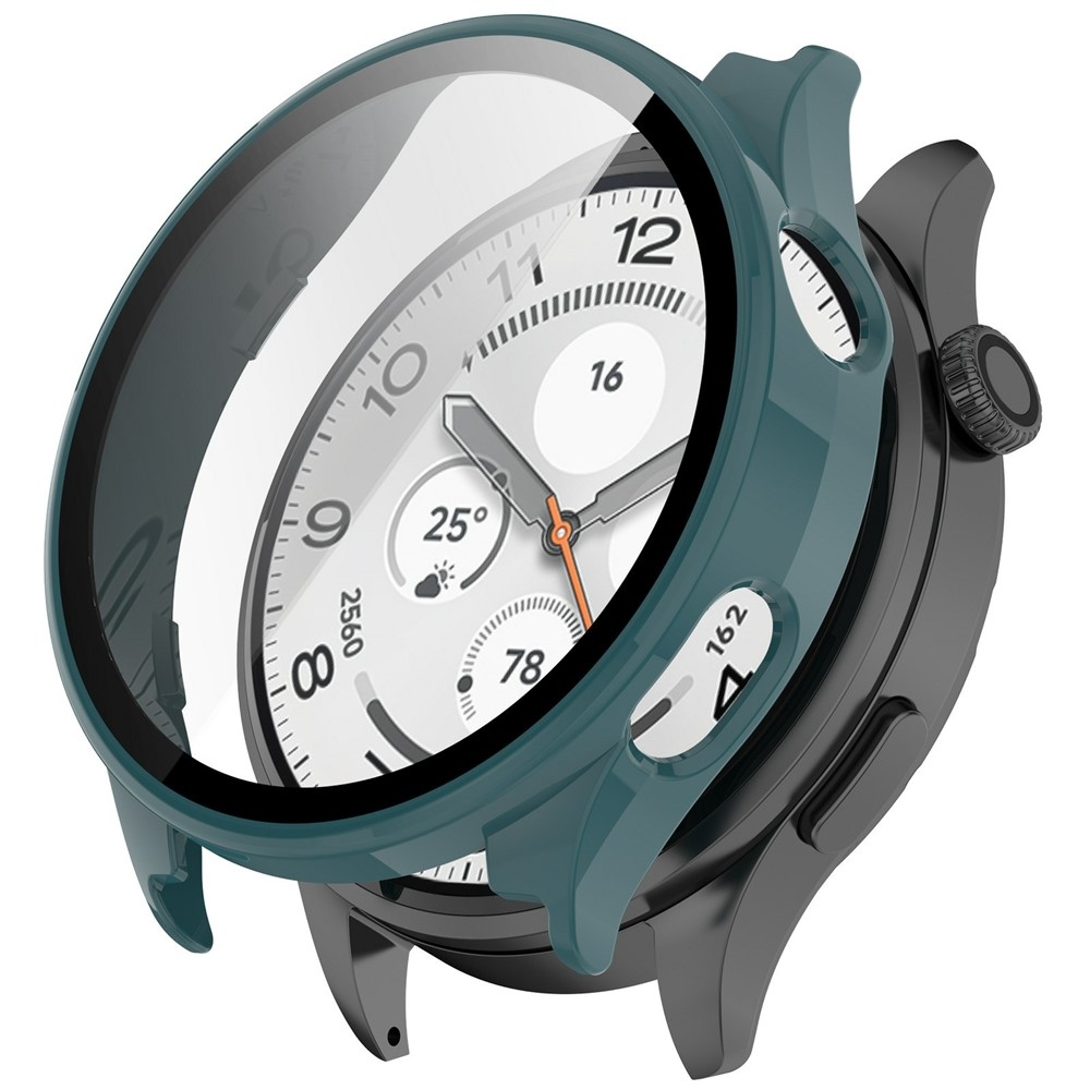 Overall plastové nasadzovacie puzdro s ochranným sklom na Xiaomi Watch 5 - zelené