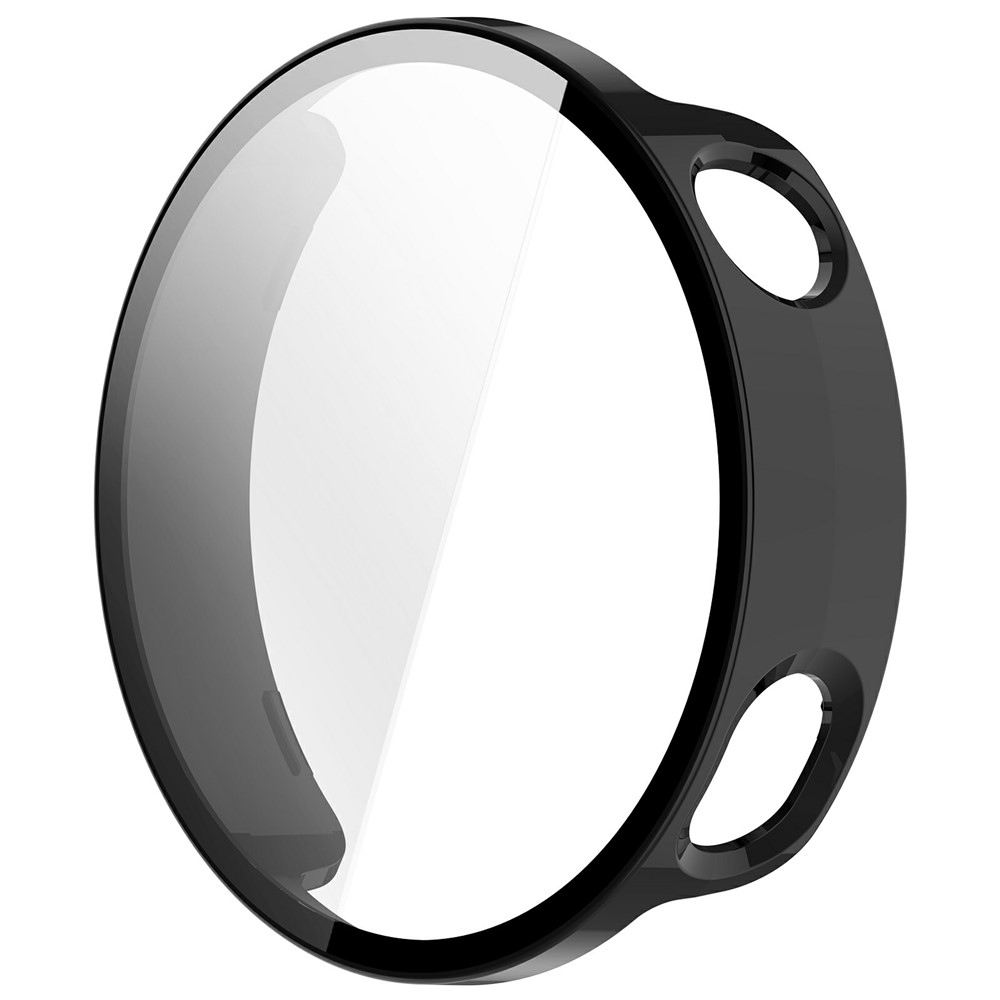 Overall plastové nasadzovacie puzdro s ochranným sklom na Xiaomi Watch S4 41mm - čierne
