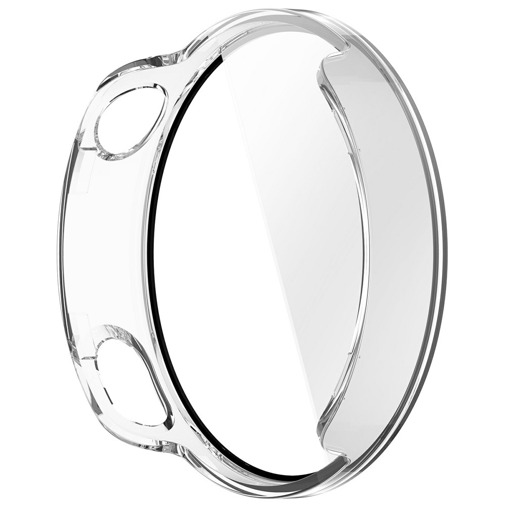 Overall plastové nasadzovacie puzdro s ochranným sklom na Xiaomi Watch S4 41mm - priehľadné