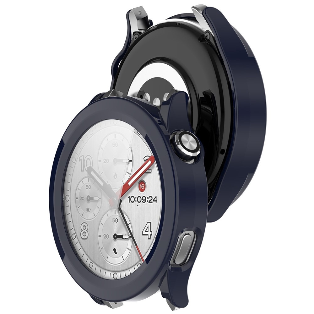 Overall plastové nasadzovacie puzdro s ochranným sklom na Xiaomi Watch S5 - modré
