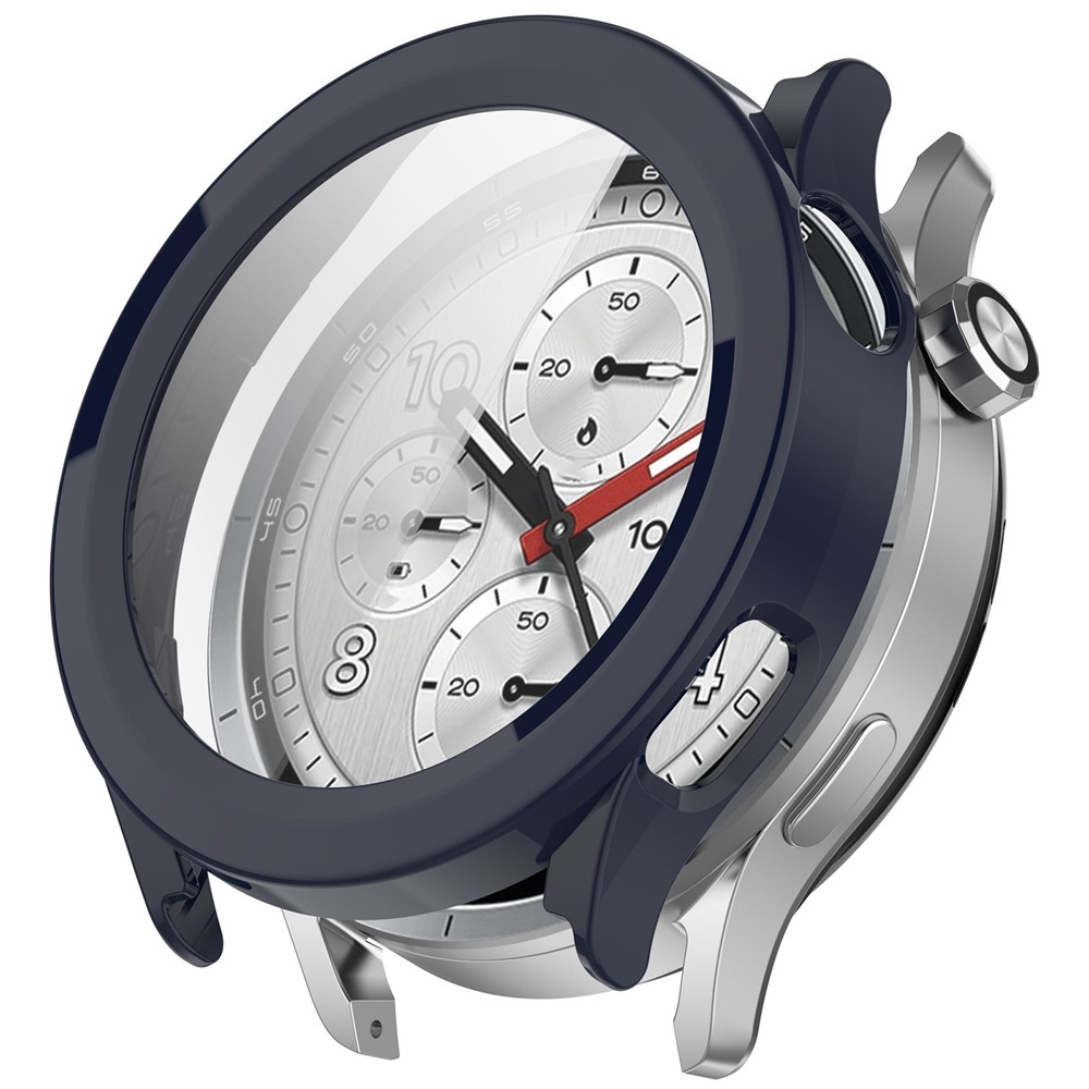 Overall plastové nasadzovacie puzdro s ochranným sklom na Xiaomi Watch S5 - modré