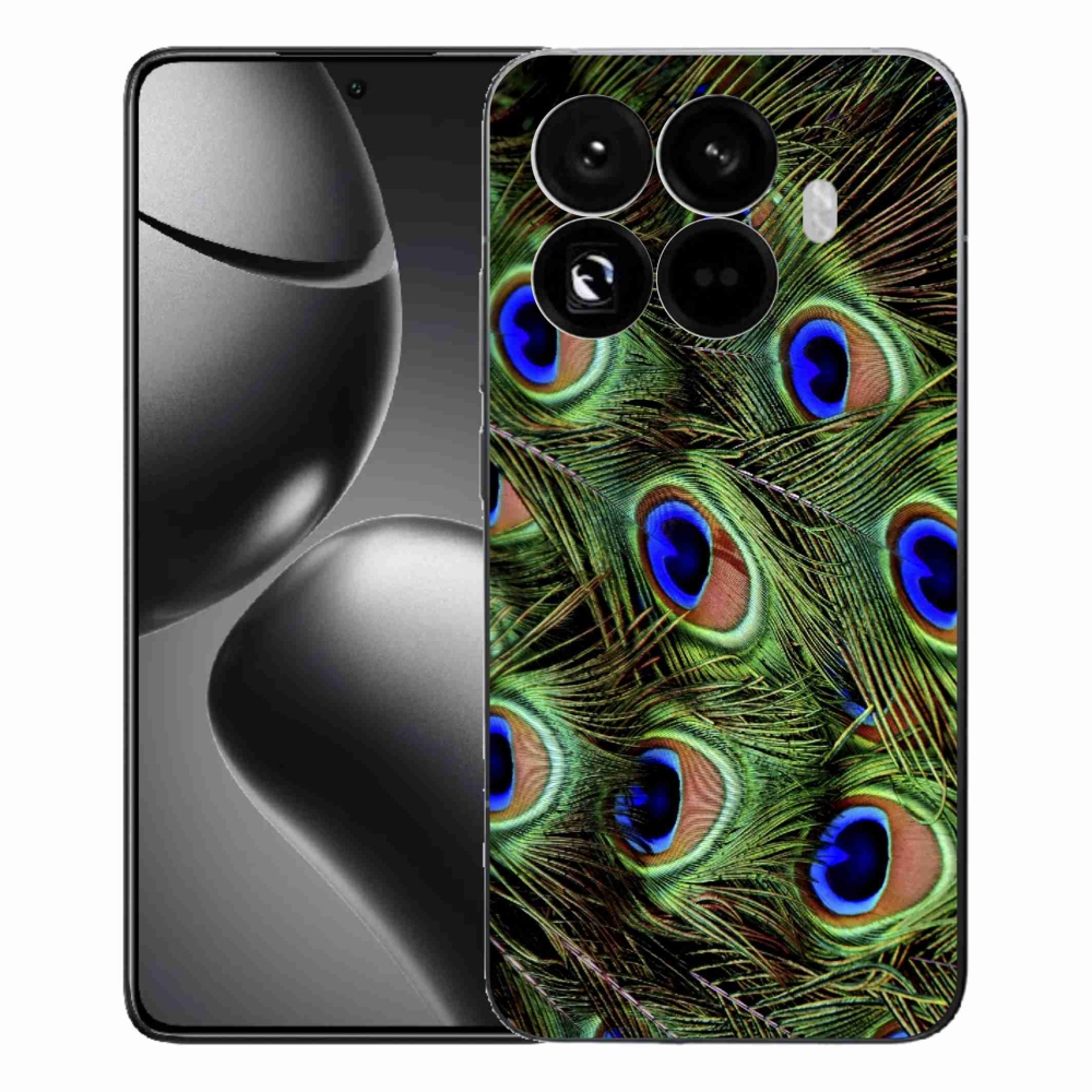 Gélový kryt mmCase na Xiaomi 15T Pro - pávie perie
