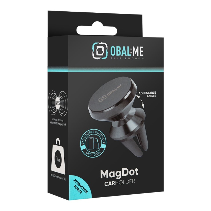 BALENIE:ME MagDot Magnetický držiak do auta čierny
