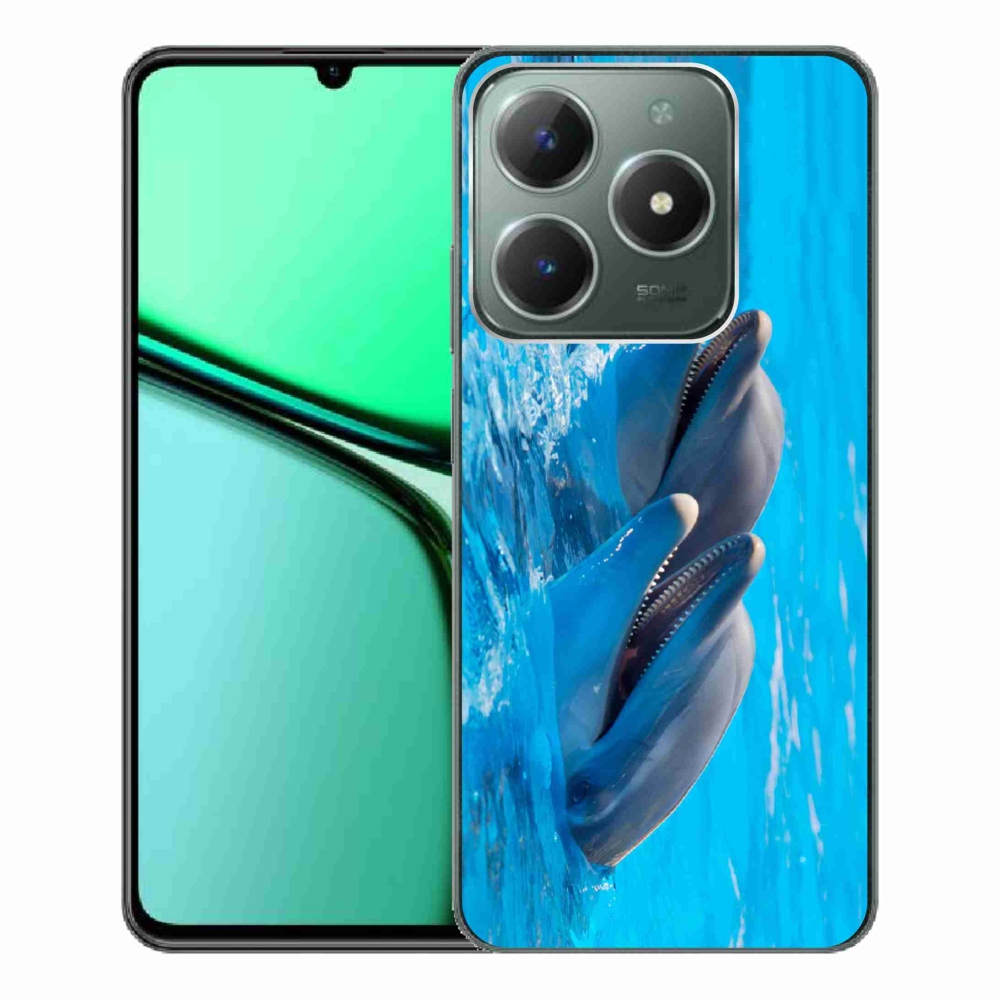 Gélový kryt mmCase na Realme C61 - delfíny