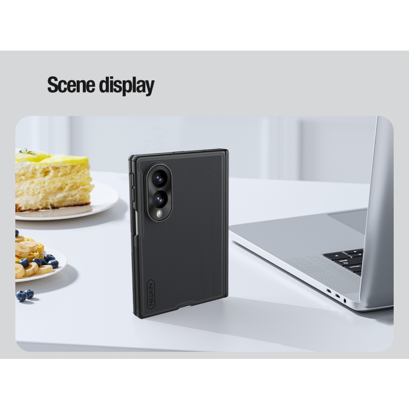 Nillkin Super Frosted FOLD Magnetic zadný kryt pre Samsung Galaxy Z Fold 8, čierny