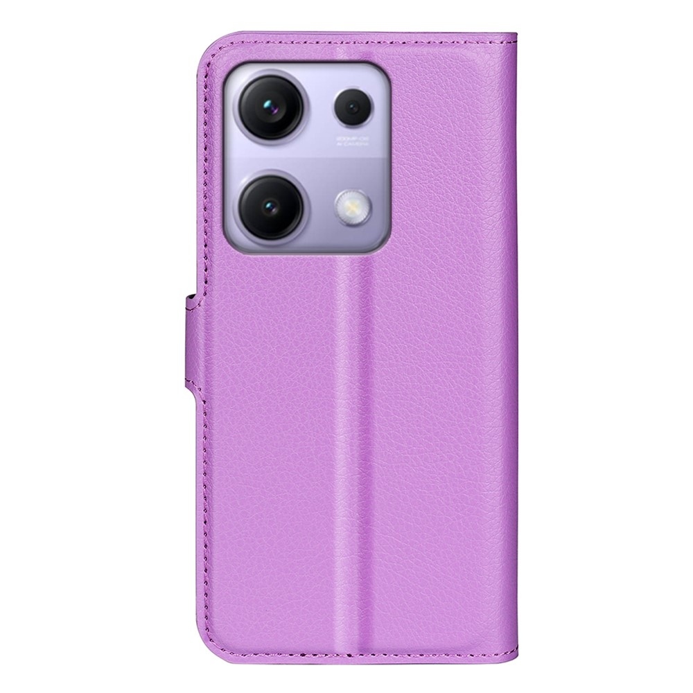 Litchi knižkové puzdro na Xiaomi Redmi Note 14S - fialové