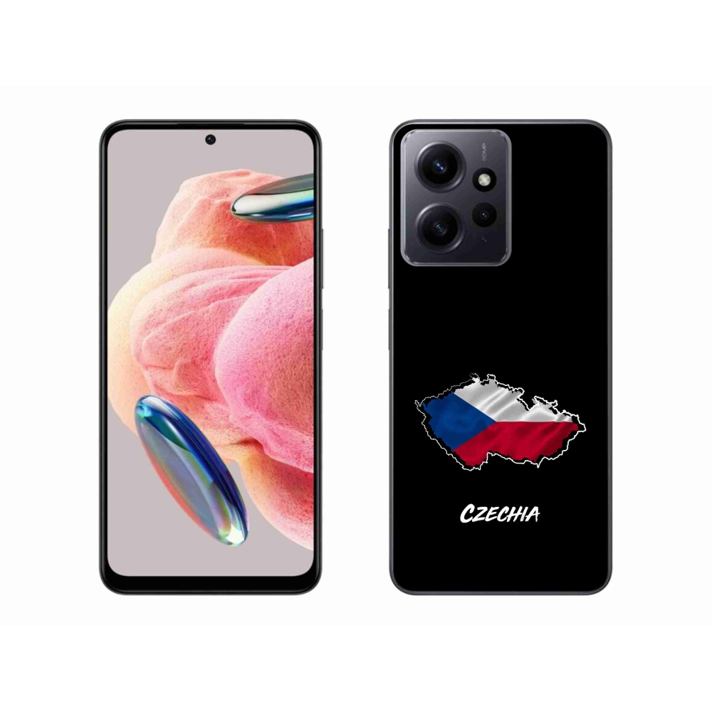 Gélový kryt mmCase na Xiaomi Redmi Note 12 4G - Czechia čierne pozadie