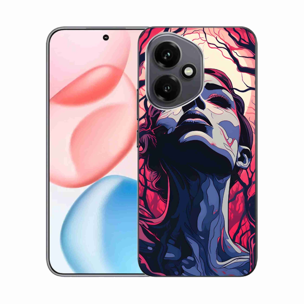 Gélový kryt mmCase na Honor 400 - abstraktná tvár