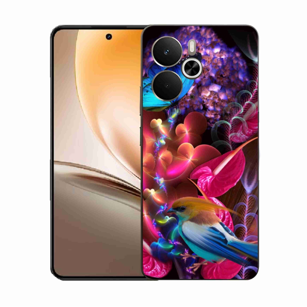 Gélový kryt mmCase na Realme 14 5G - farebné kvety
