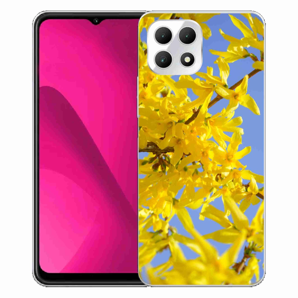 Gélový kryt mmCase na T-Mobile T Phone 2 - žlté kvety