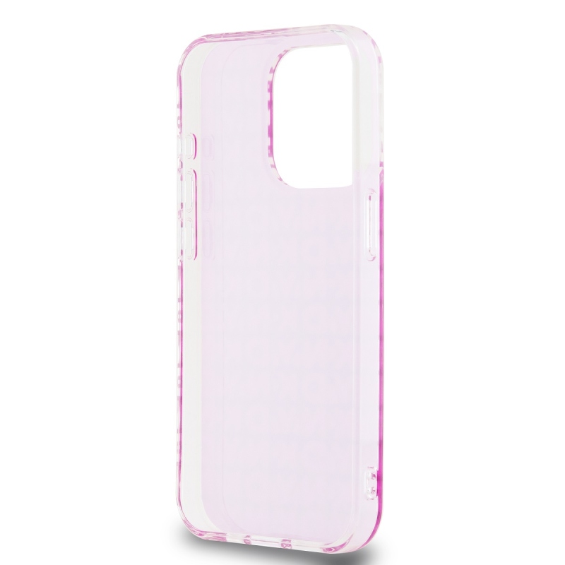 DKNY PC/TPU Repeat Pattern Zadný Kryt pre iPhone 15 Pro Pink