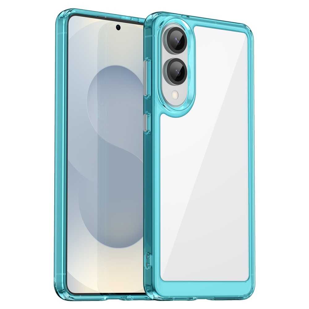 Gélový obal s pevným chrbtom na Samsung Galaxy S25 Edge - svetlomodrý