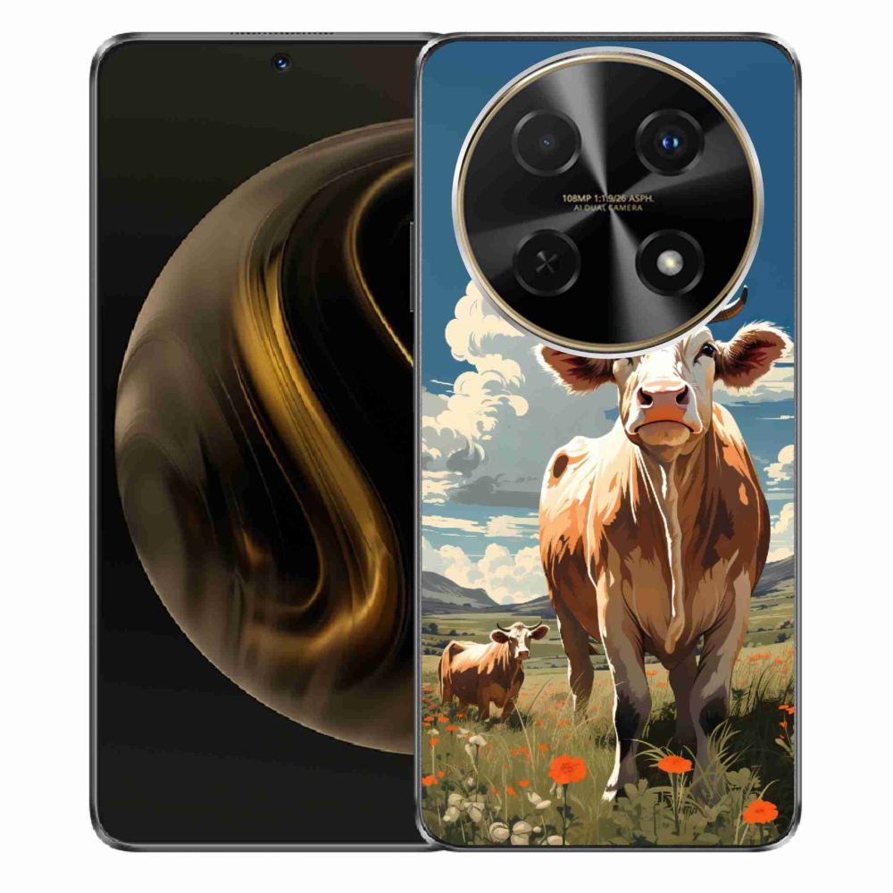 Gélový kryt mmCase na Huawei Nova 12i - kravy na lúke