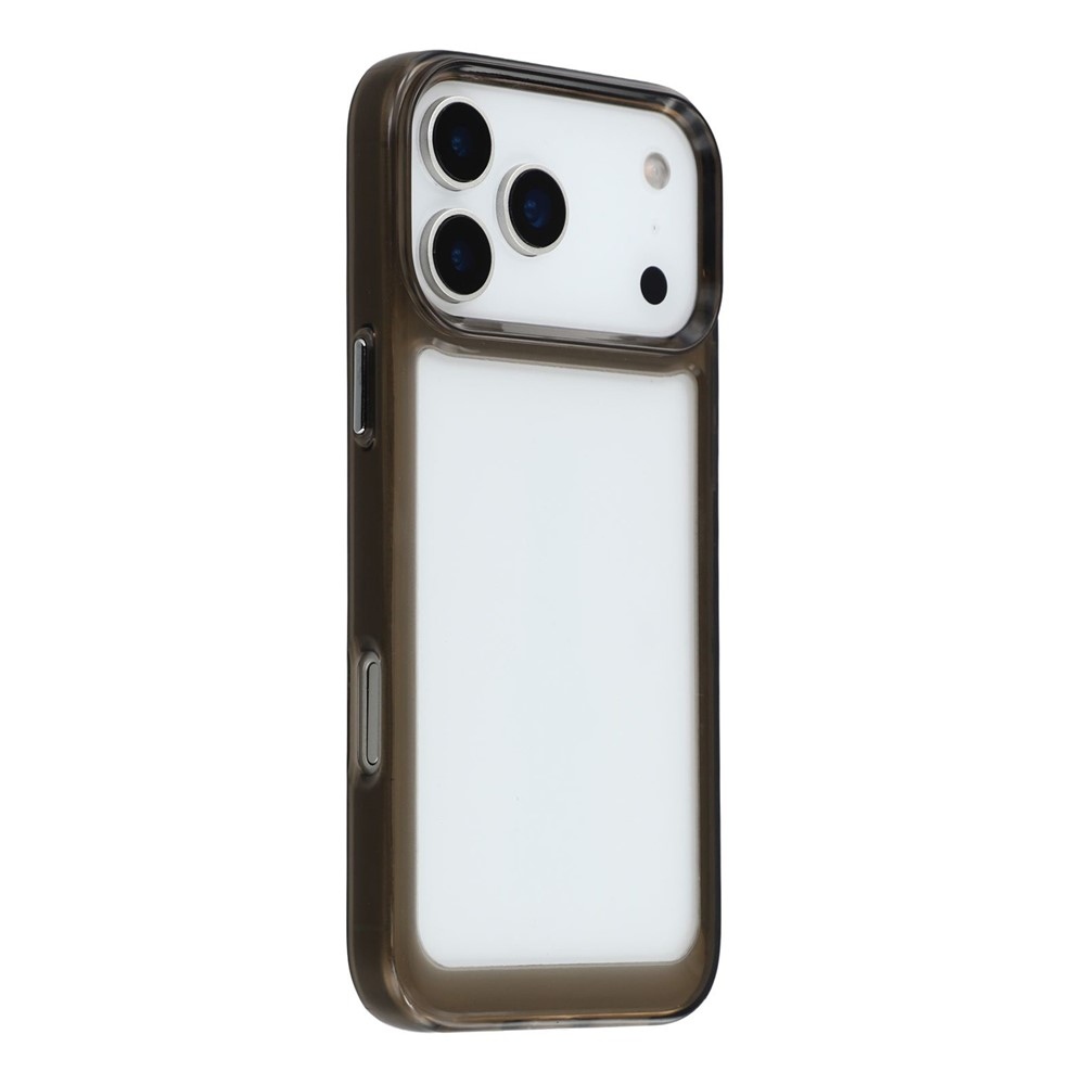 Gélový obal s pevným chrbtom na iPhone 17 Pro Max - čierny