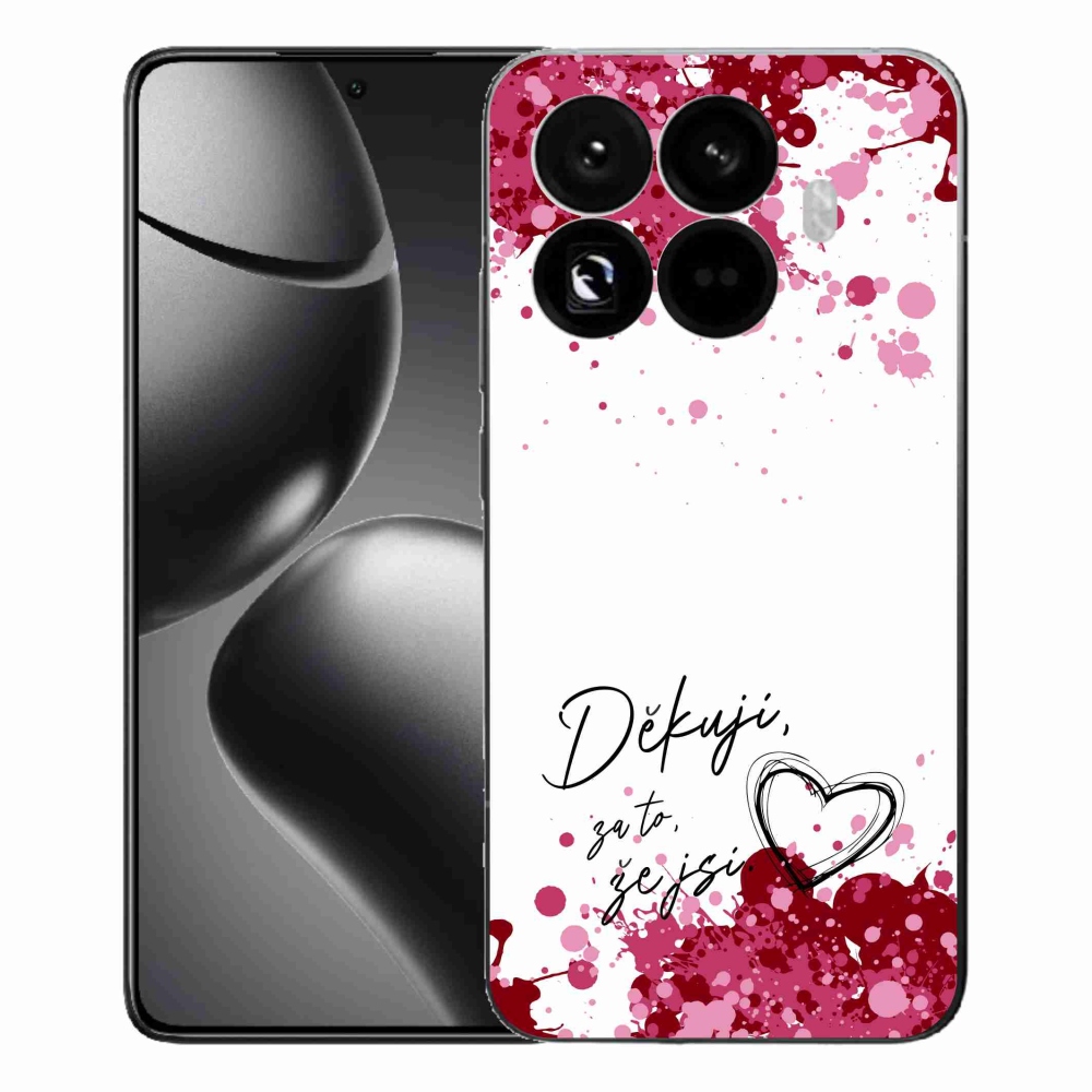 Gélový kryt mmCase na Xiaomi 15T Pro - zamilovaný text 2 biele pozadie