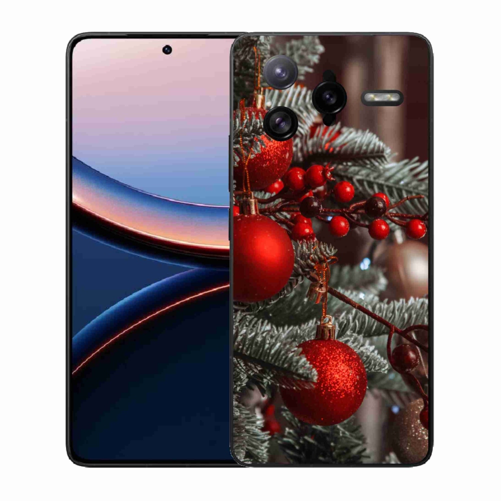 Gélový kryt mmCase na Xiaomi Poco F7 Ultra - vianočné ozdoby 2