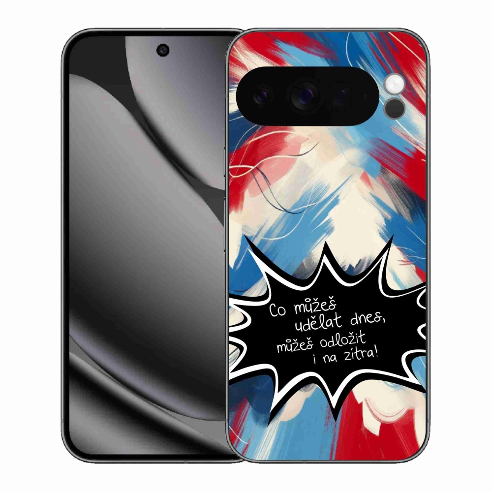 Gélový kryt mmCase na Google Pixel 10 Pro XL - vtipný text 9 čierne pozadie