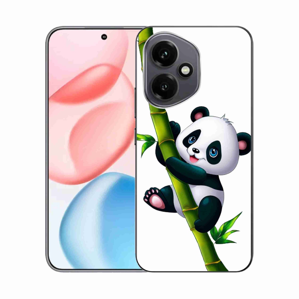 Gélový kryt mmCase na Honor 400 - panda na bambuse