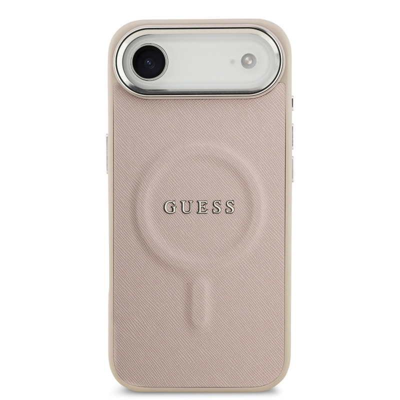 Guess PU Saffiano MagSafe zadný kryt pre iPhone Air Pink