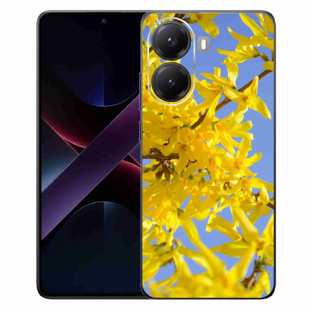 Gélový kryt mmCase na Xiaomi Poco X7 Pro 5G - žlté kvety