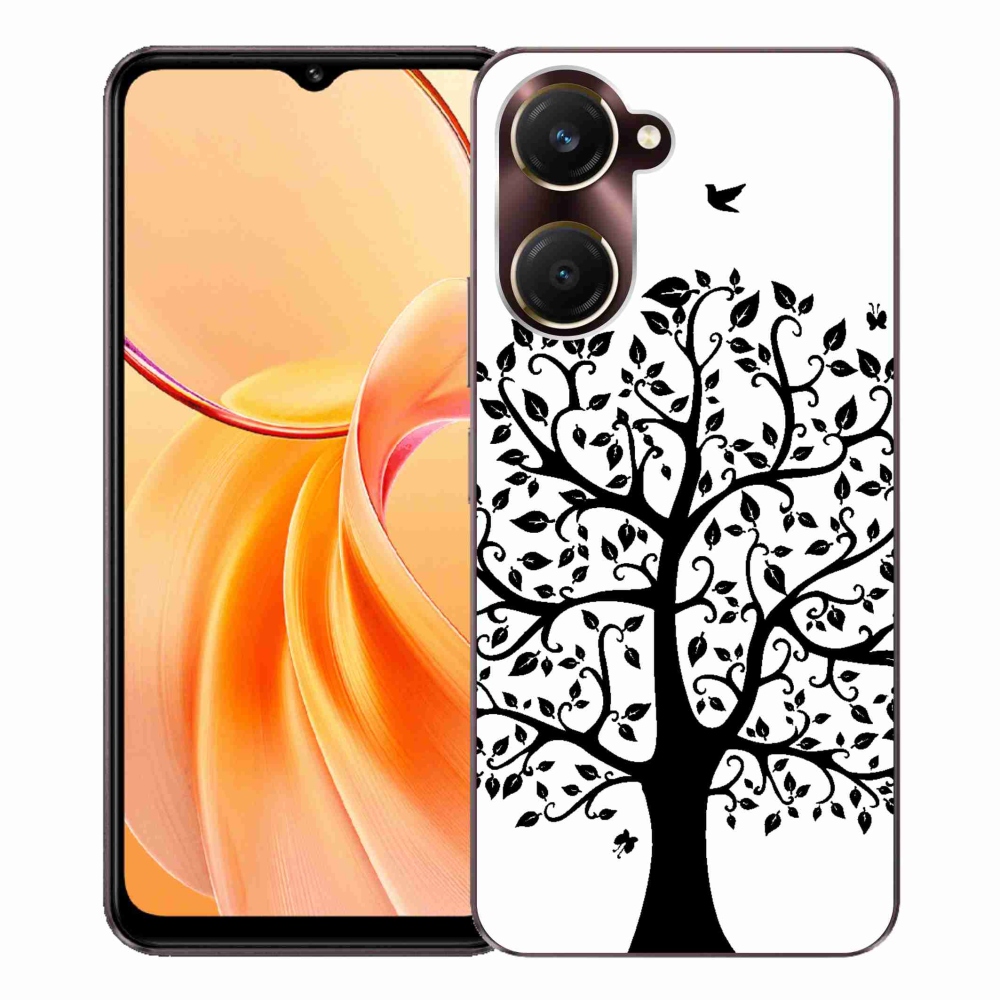 Gélový kryt mmCase na Vivo Y28s 5G - čiernobiely strom
