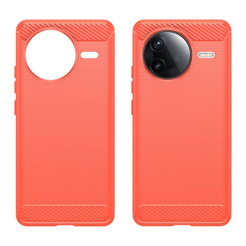 Carbon odolný gélový obal na Xiaomi Poco F7 Pro - červený