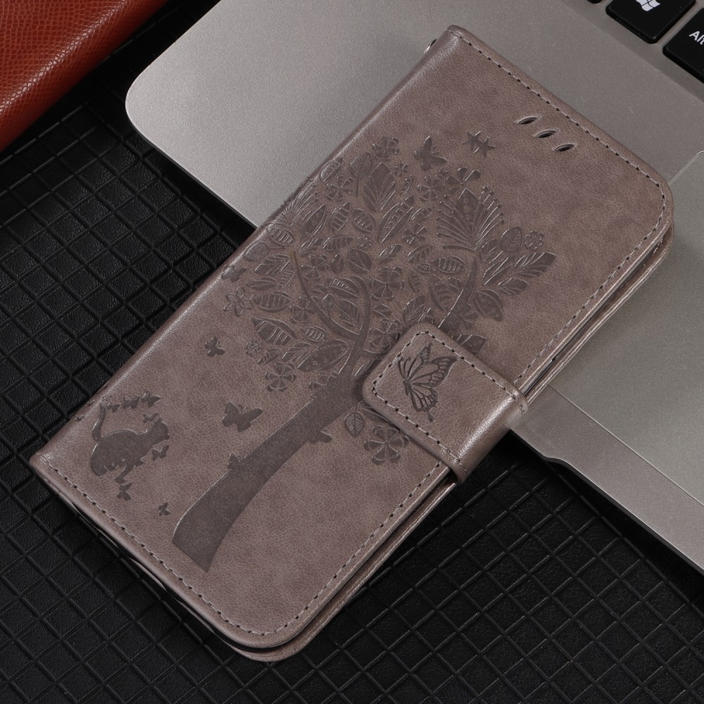 Trees knižkové púzdro na Xiaomi Redmi A5 (171.7x77.8x8.3mm) - šedé